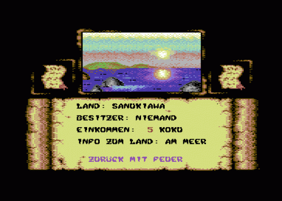 Shogun Screenshot 5 (Commodore 64)