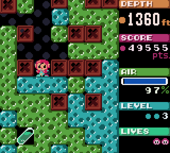 Mr. Driller Screenshot 7 (Game Boy Color)