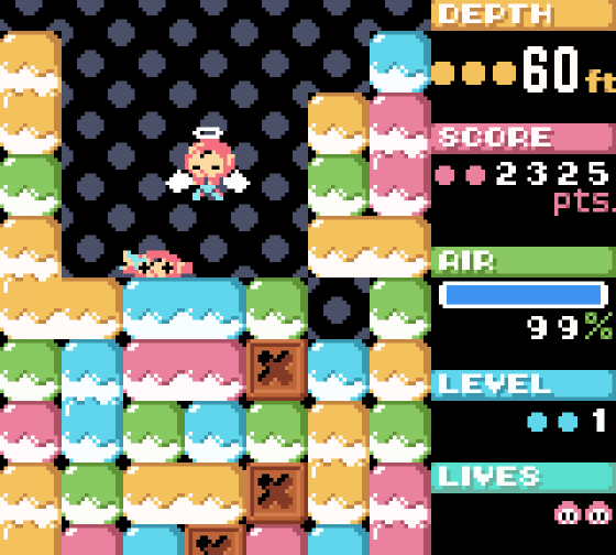 Mr. Driller Screenshot 16 (Game Boy Color)
