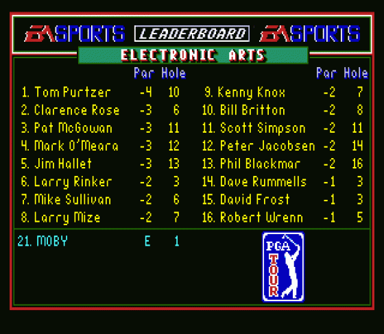 PGA Tour Golf II Screenshot 23 (Sega Mega Drive (EU Version))