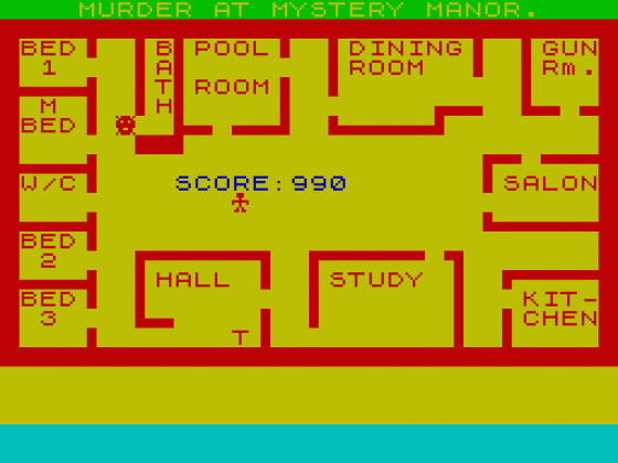 Mystery Manor Screenshot 1 (Spectrum 48K)
