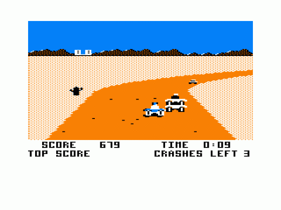 Desert Rider Screenshot 1 (Tandy Color Computer 1/2/3)
