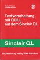 Textverarbeitung mit QUILL auf dem Sinclair QL Front Cover
