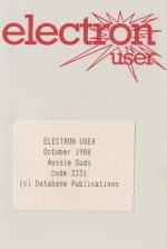 Electron User 6.01 Front Cover