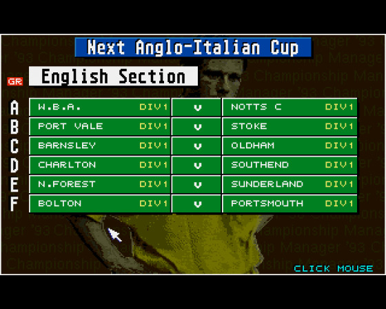 Championship Manager '94: End of Season Edition Screenshot 8 (Amiga 500)