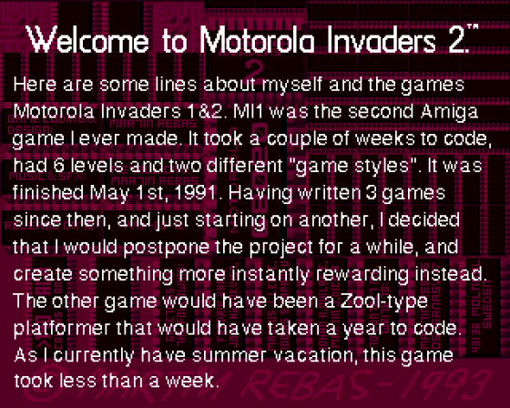 Motorola Invaders 2 Screenshot 5 (Amiga 1200)