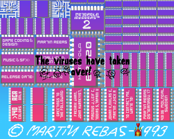 Motorola Invaders 2 Screenshot 11 (Amiga 1200)