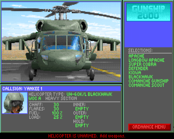 Gunship 2000 Screenshot 5 (Amiga CD32)