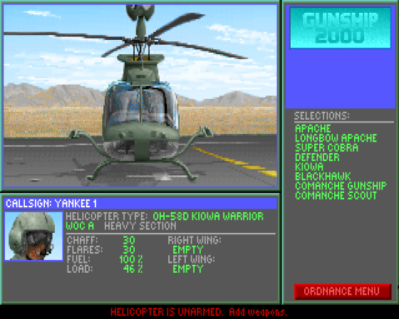 Gunship 2000 Screenshot 6 (Amiga CD32)