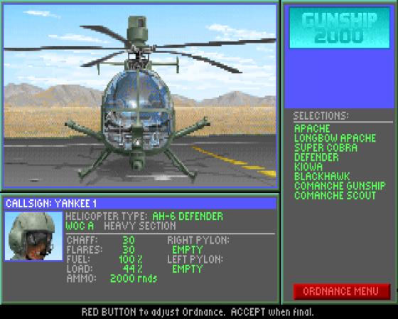 Gunship 2000 Screenshot 7 (Amiga CD32)