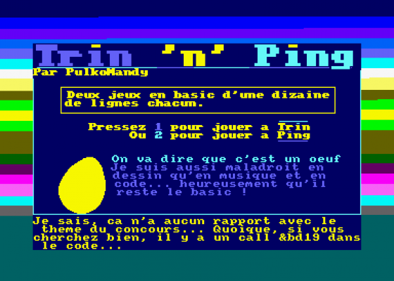 Amstrad Expo 2005 Screenshot 5 (Amstrad CPC464)