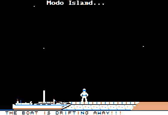 Captain Goodnight And The Islands of Fear Screenshot 29 (Apple II)