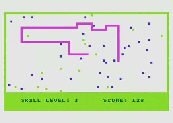 Snake Screenshot 1 (Atari 400/800/600XL/800XL/130XE)