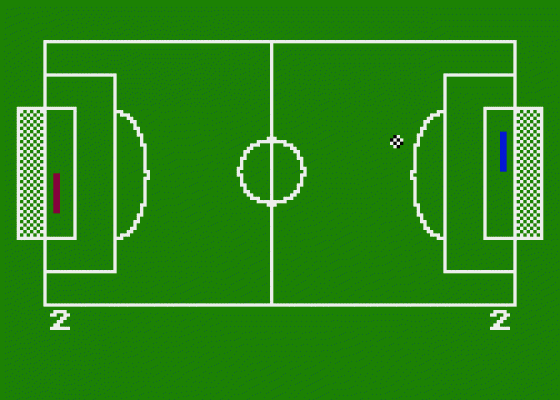 Soccer Pong Screenshot 1 (Atari 400/800/600XL/800XL/130XE)