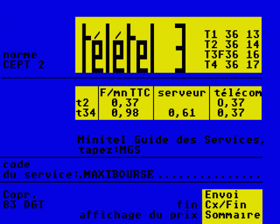Maxi Bourse International Screenshot 6 (Atari ST)