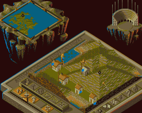 Populous II: Trials of the Olympian Gods [512k version] Screenshot 8 (Atari ST)