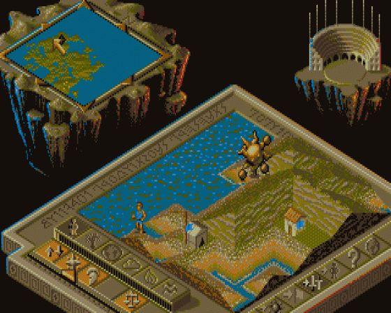 Populous II: Trials of the Olympian Gods [512k version] Screenshot 9 (Atari ST)