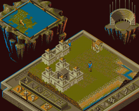 Populous II: Trials of the Olympian Gods [512k version] Screenshot 11 (Atari ST)