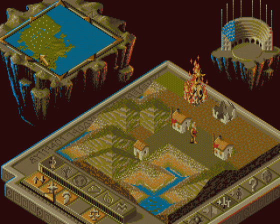 Populous II: Trials of the Olympian Gods [512k version] Screenshot 13 (Atari ST)