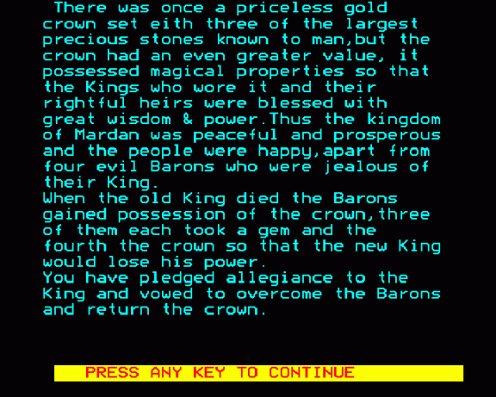 Crown Of Mardan Screenshot 6 (BBC B/B+/Master 128)