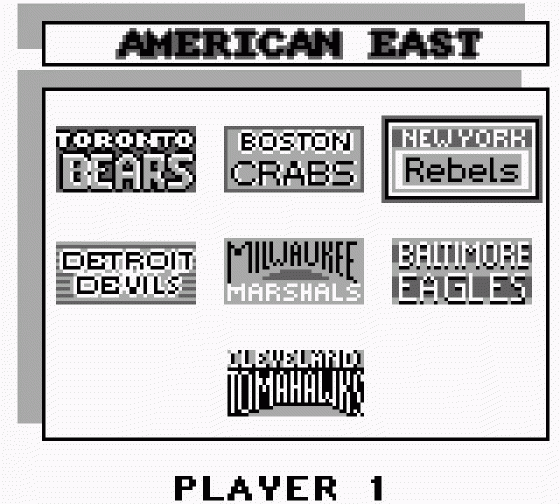 Roger Clemens' MVP Baseball Screenshot 11 (Game Boy)
