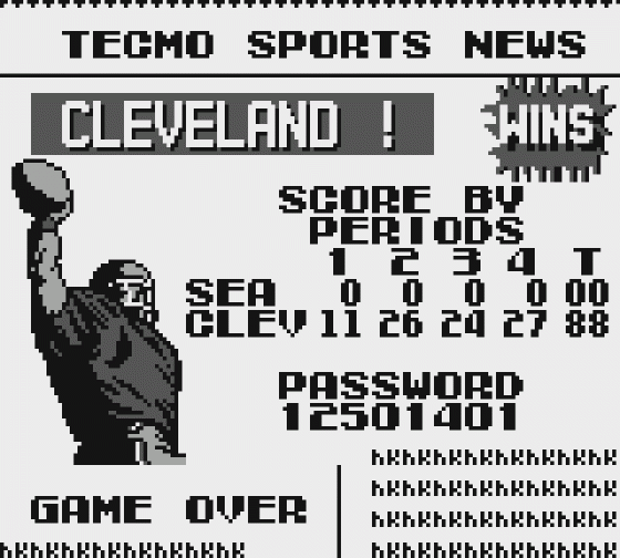 Tecmo Bowl Screenshot 7 (Game Boy)