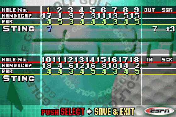 ESPN Final Round Golf 2002 Screenshot 15 (Game Boy Advance)