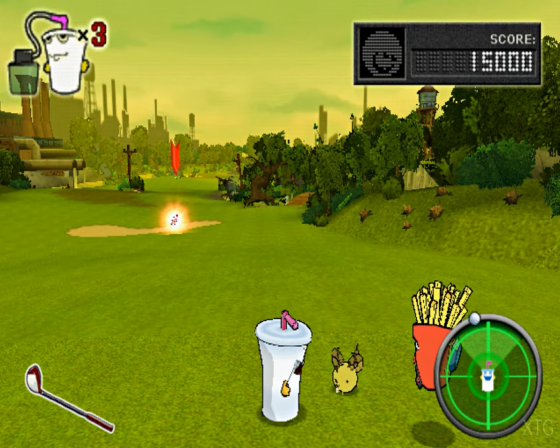 Aqua Teen Hunger Force: Zombie Ninja Pro-Am Screenshot 8 (PlayStation 2 (US Version))