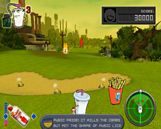 Aqua Teen Hunger Force: Zombie Ninja Pro-Am Screenshot 43 (PlayStation 2 (US Version))