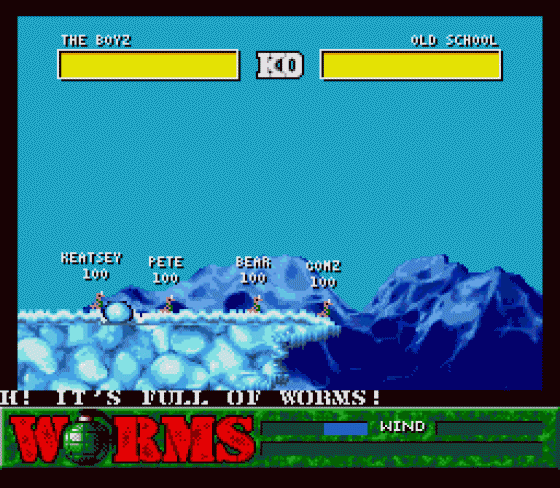 Worms Screenshot 5 (Sega Mega Drive (EU Version))