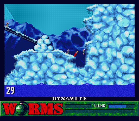Worms Screenshot 8 (Sega Mega Drive (EU Version))