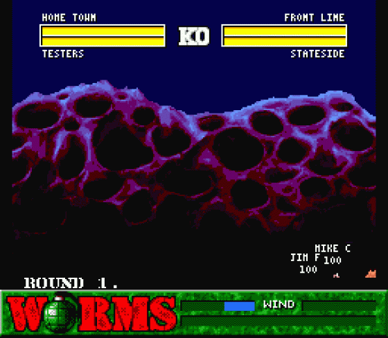 Worms Screenshot 10 (Sega Mega Drive (EU Version))