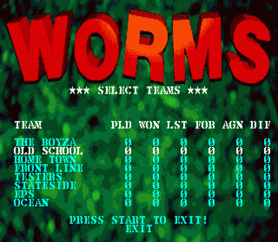 Worms Screenshot 11 (Sega Mega Drive (EU Version))