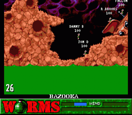 Worms Screenshot 13 (Sega Mega Drive (EU Version))