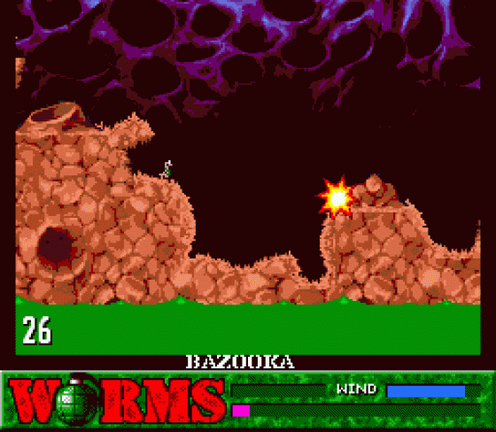 Worms Screenshot 14 (Sega Mega Drive (EU Version))