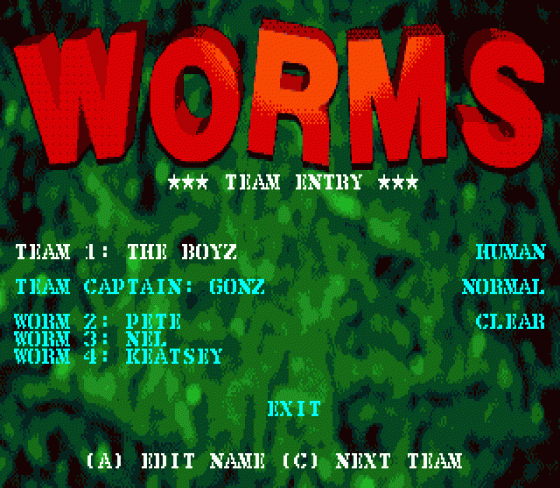 Worms Screenshot 15 (Sega Mega Drive (EU Version))