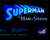 Superman: The Man Of Steel Loading Screen For The Amiga 500