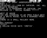 Zork I: The Great Underground Empire Screenshot 0 (Apple II)
