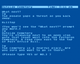 Wishbringer Screenshot 3 (Atari 400/800/600XL/800XL/130XE)