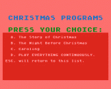 A Christmas Sampler Screenshot 1 (Atari 400/800/600XL/800XL/130XE)