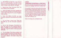 European Countries And Capitals Back Cover