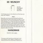 3D Munchy & Hangman Back Cover
