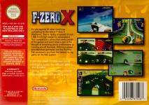 F-Zero X Back Cover